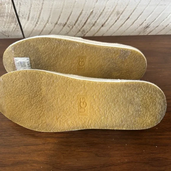 UGG Bren Knit Slip On Sneakers White 6.5 Womens - Picture 7 of 10